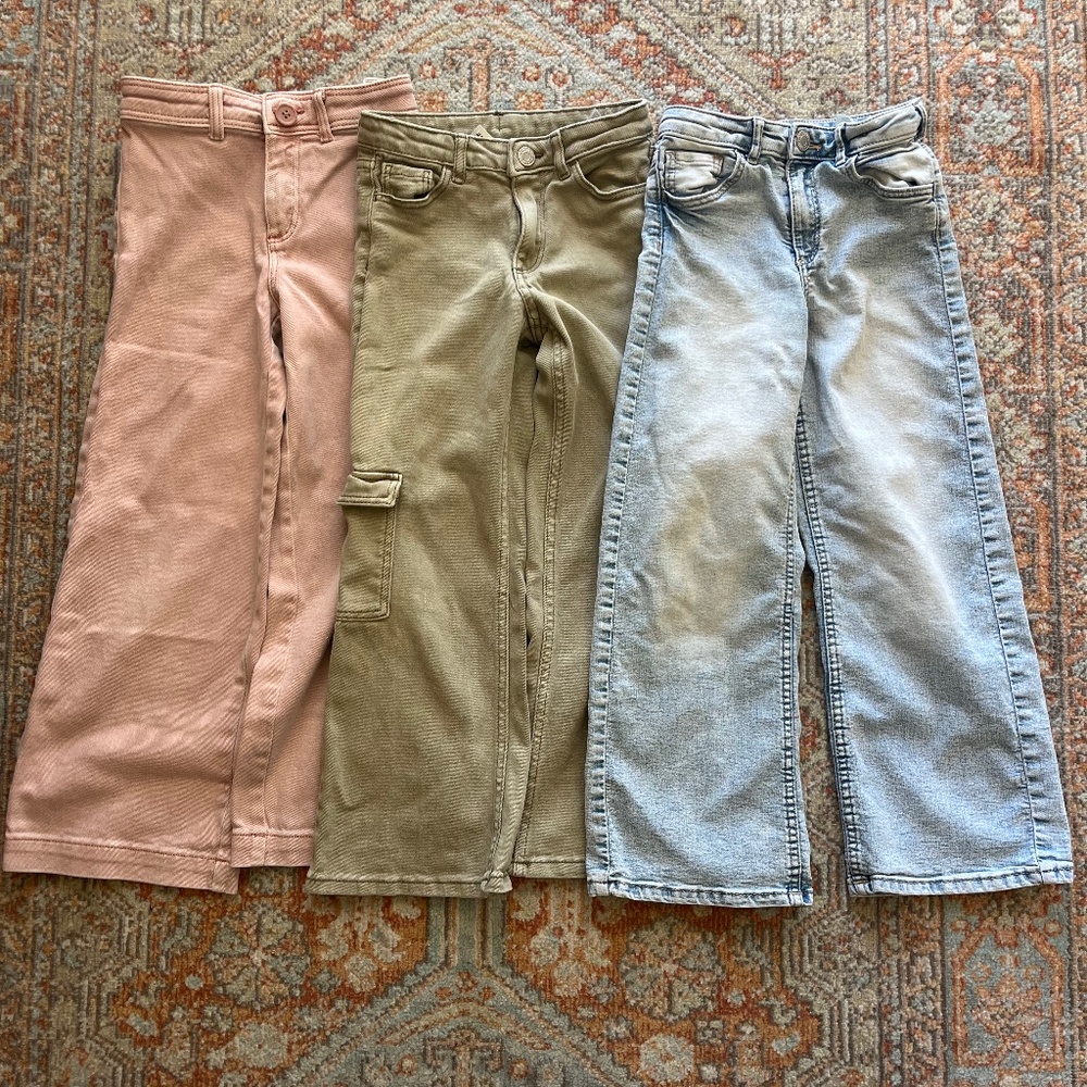 H&M Flare Denim Pants Set/Bundle Girls 6